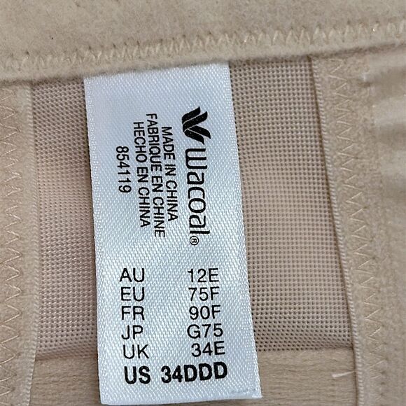 Wacoal Red Carpet Convertible 34DDD Underwire Bra - Natural Nude - Picture 15 of 15